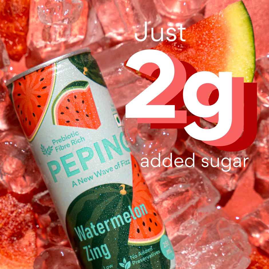 Peping Prebiotic Fizzy Drink | Watermelon Zing