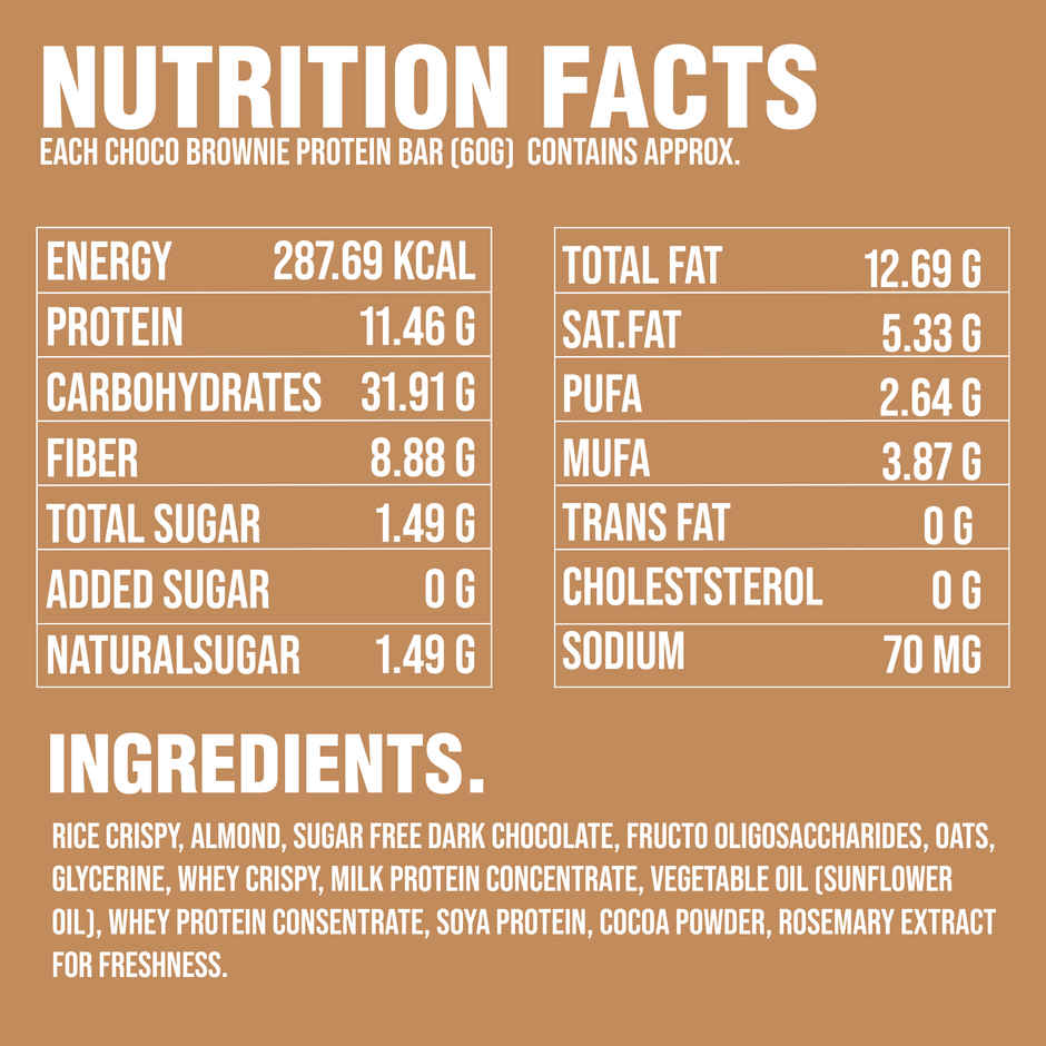 Getmymettle Nutrition And Snacks Bars | Each 30G Bar | Protein Bars (Choco Almond Crunch)