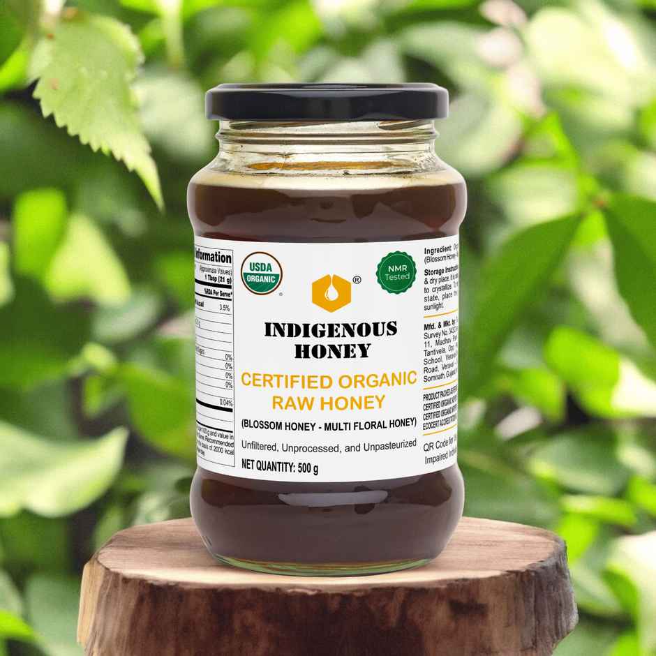 Indigenous Honey USDA Certified Organic Raw Wild Natural Honey