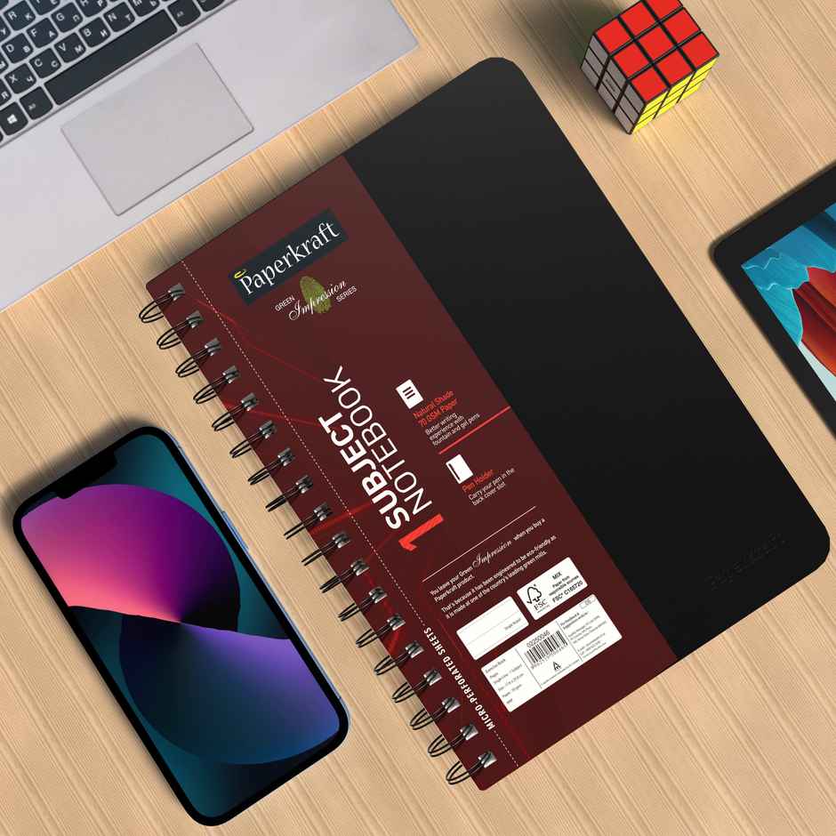 Paperkraft Notebook Single Line (18 x 25 cm, 160 Pages)