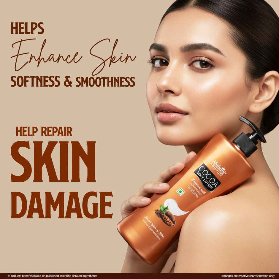Multani Naturals Cocoa Body Lotion | Non Sticky Lightweight Formula | Moisture & Protect