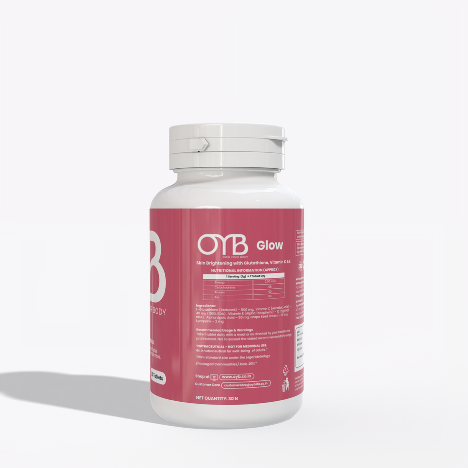 OYB Glow - Skin Brightening With Glutathione, Vitamin C & E