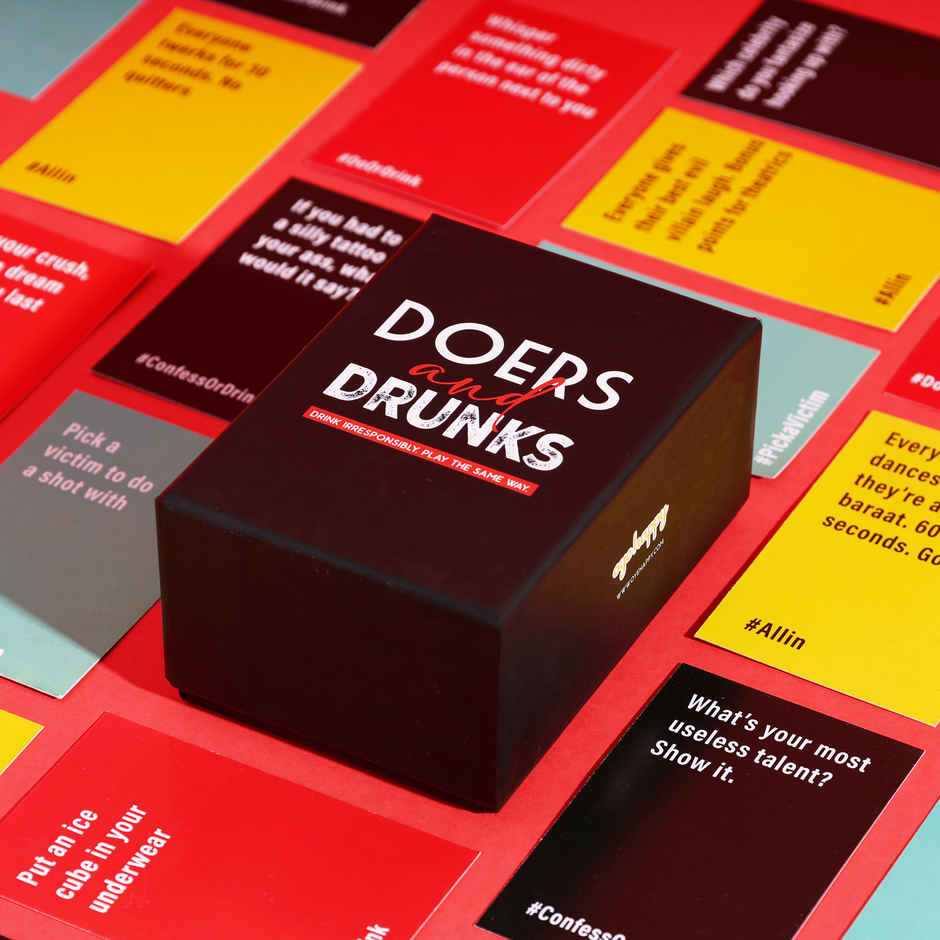 Doers & Drunks Card Game | Party Games | Drinking Card Game for Adults | Propcon