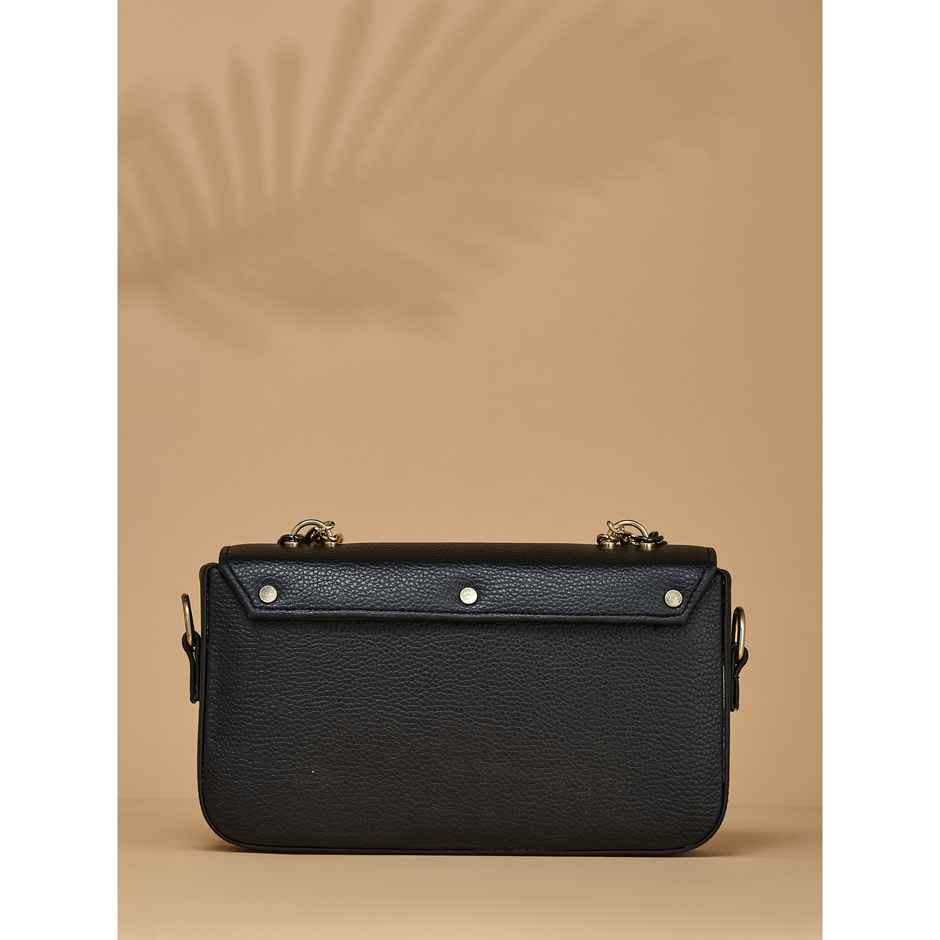 Fargo Stylish Black Sling Bag Women's Leatherette Sling Bag | FGO-822