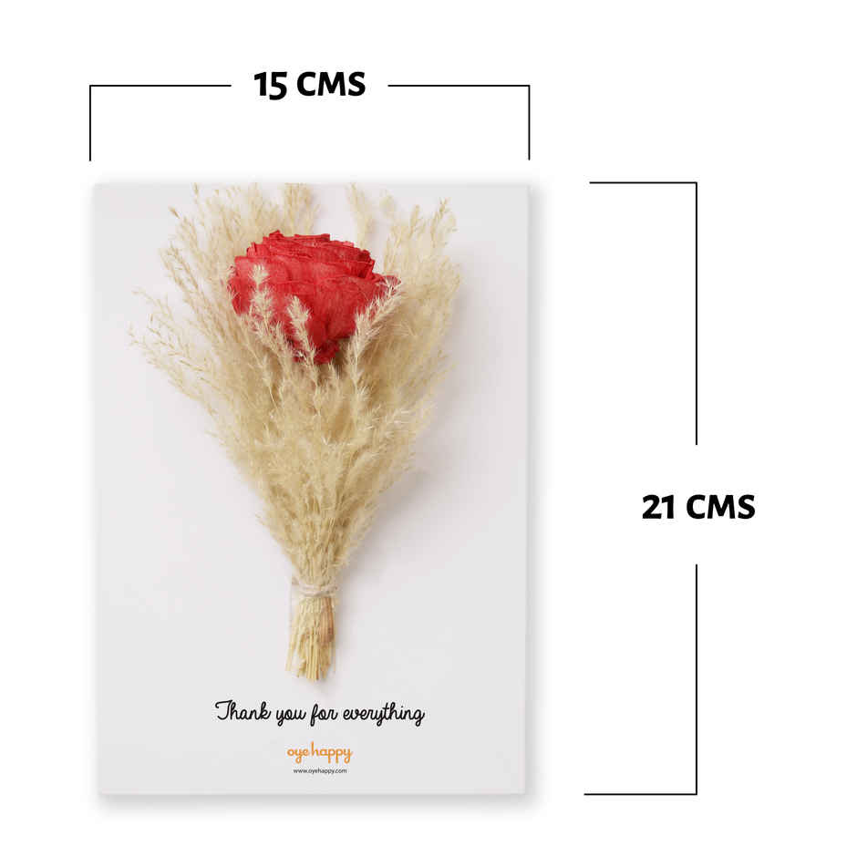 Preserved Flower Bouquet Greeting Card | Happy Mail