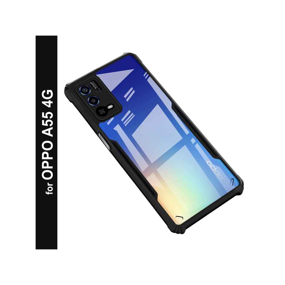 Zapcase Back Cover for OPPO A55 | Matte-Black
