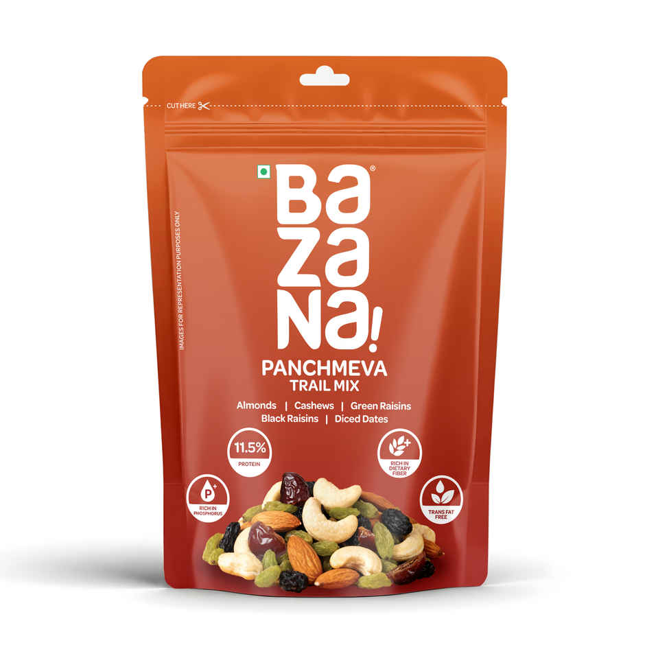 Bazana Premium Panchmeva Trail Mix | Daily Power Nutrition