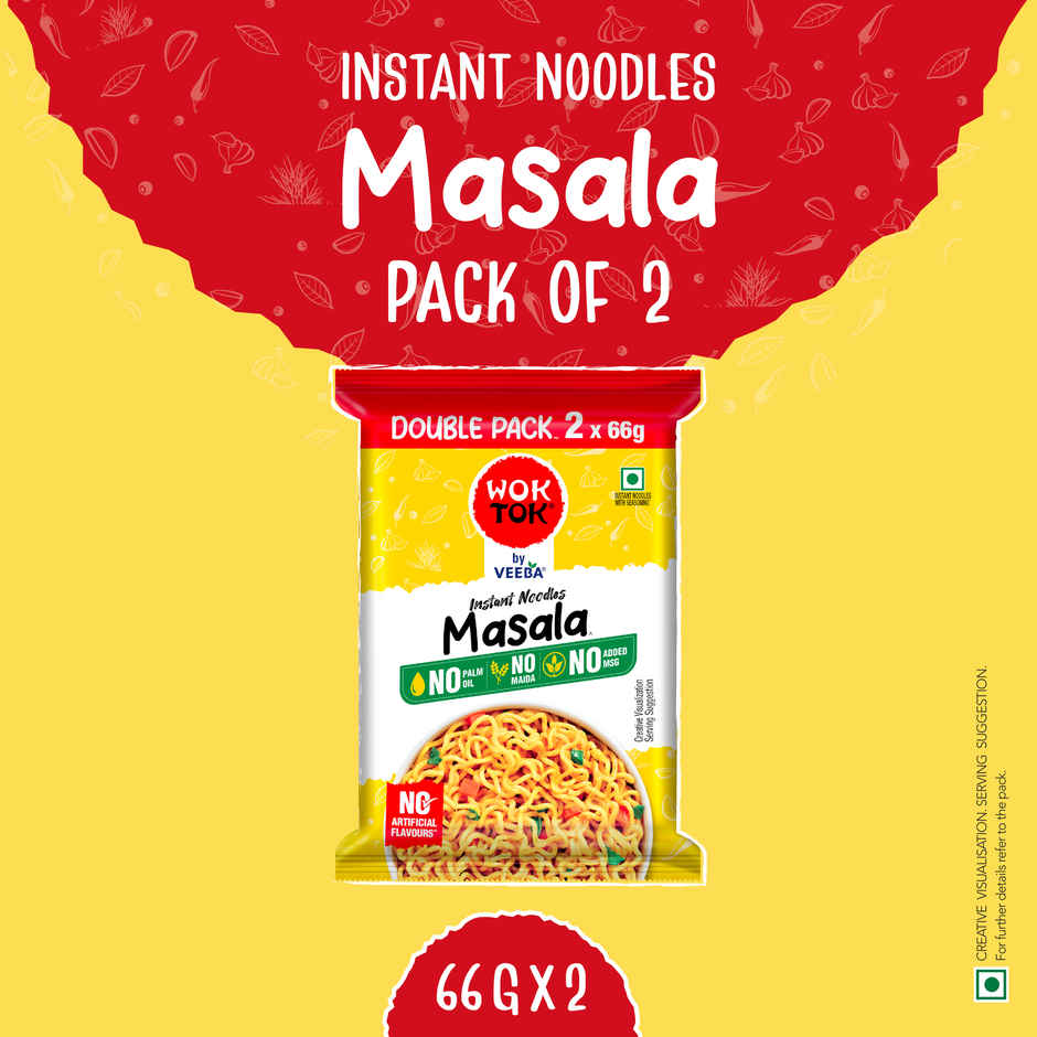 Wok Tok by Veeba Masala Instant Noodles | No Maida | No Palm Oil