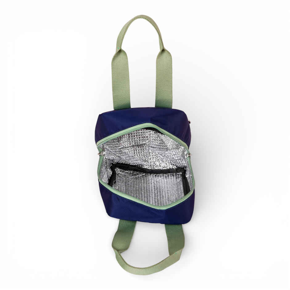 HOOM Solid Colour Lunch Bag with Met-PET Insulation & Front Pocket | Fresh and Warm for Longer