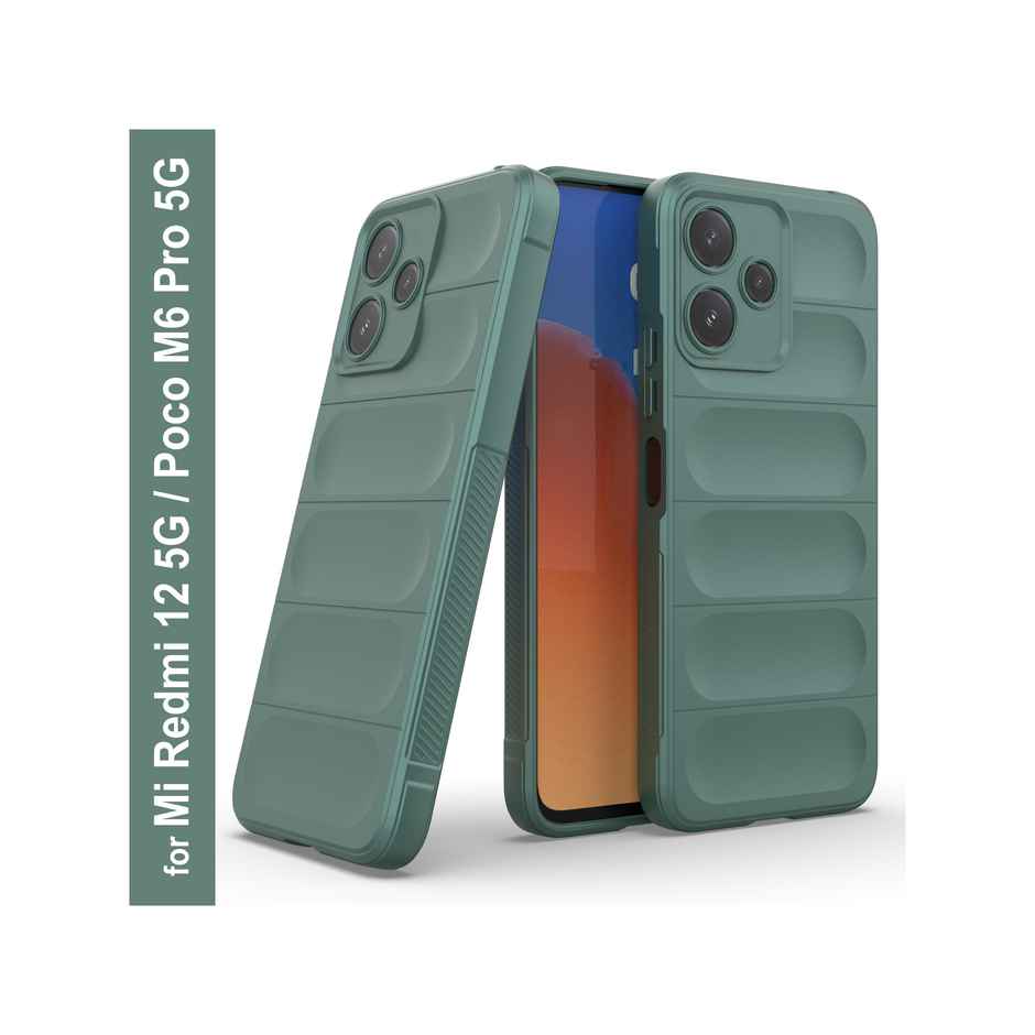 Zapcase Back Cover for Mi Redmi 12 5G | Magic-DarkGreen