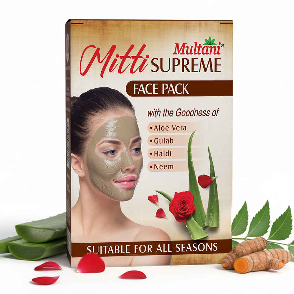 Multani Mitti Supreme | 100% Pure Face Powder | Skin Brightening & Instant Glow
