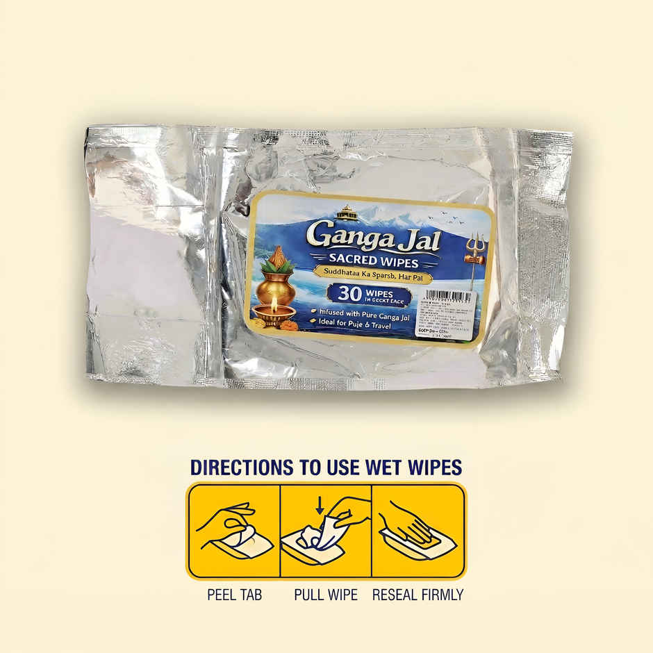 Ganga Jal wet Wipes | Happy Mail