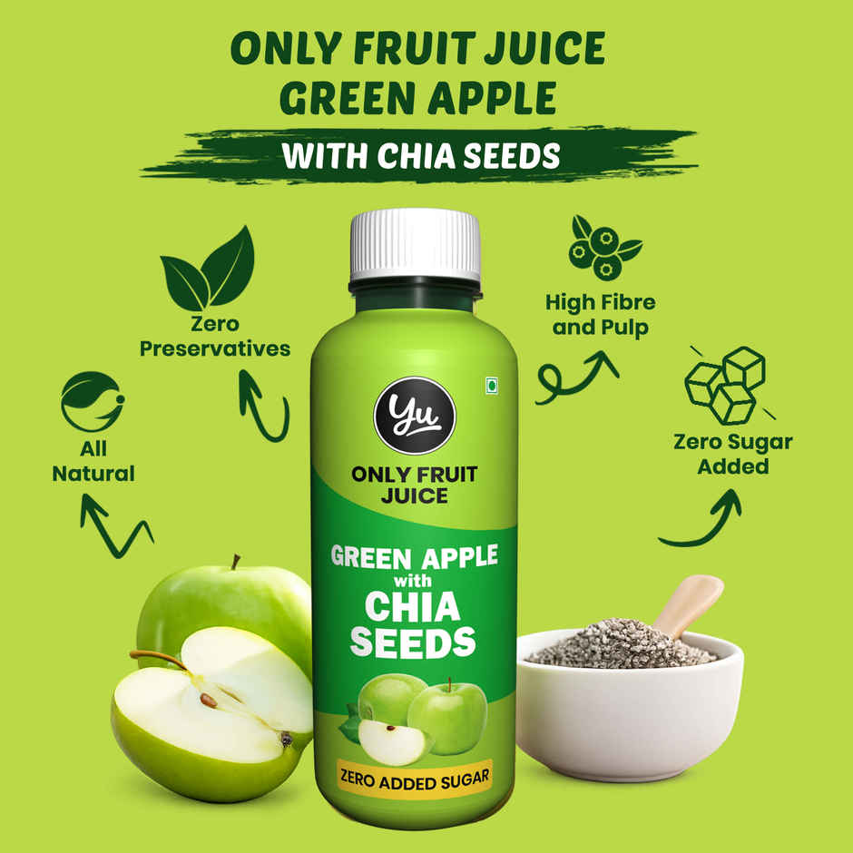 Yu Green Apple with Chia Seeds - Only Fruit Juice