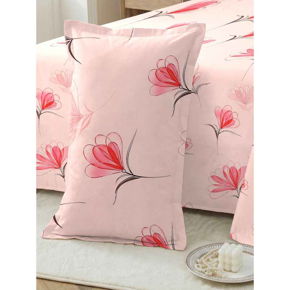 Dream Living 135 GSM Double Bedsheet Set |220 x 250 cm| With 2 Pillow Covers
