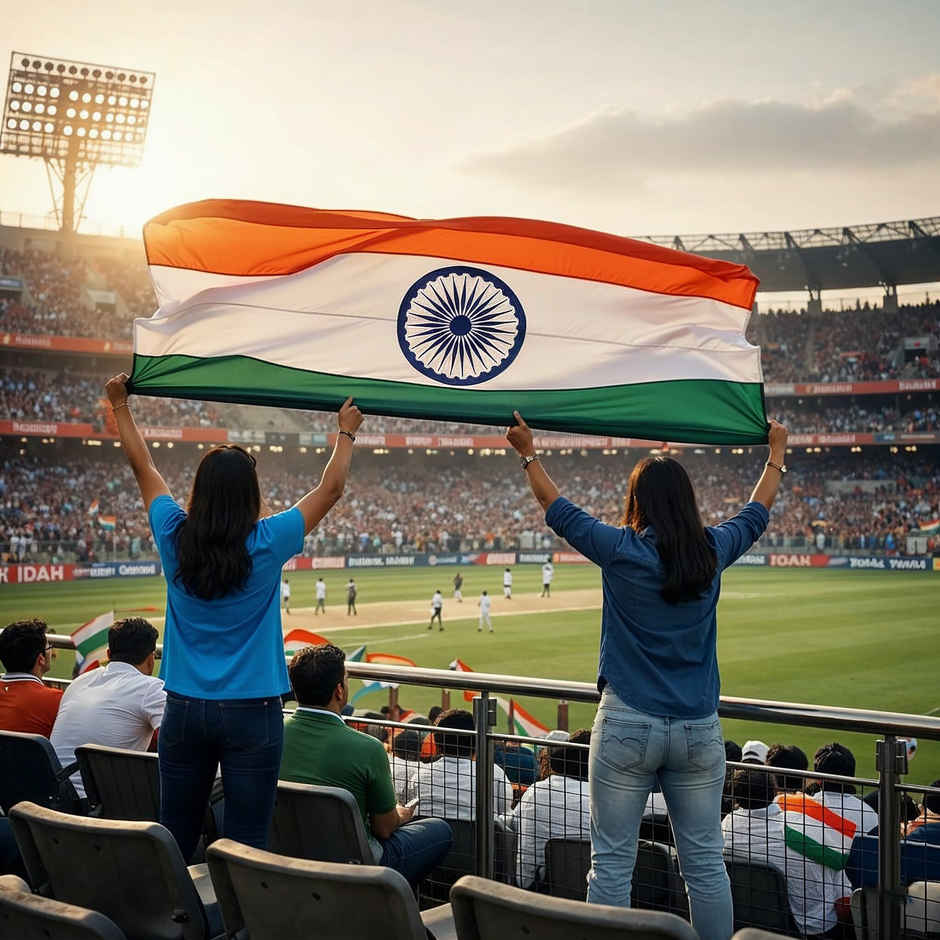 Indian Flag Large | 10 x 3 ft | Tricolor Flag for Cricket Match Parties | Propcon