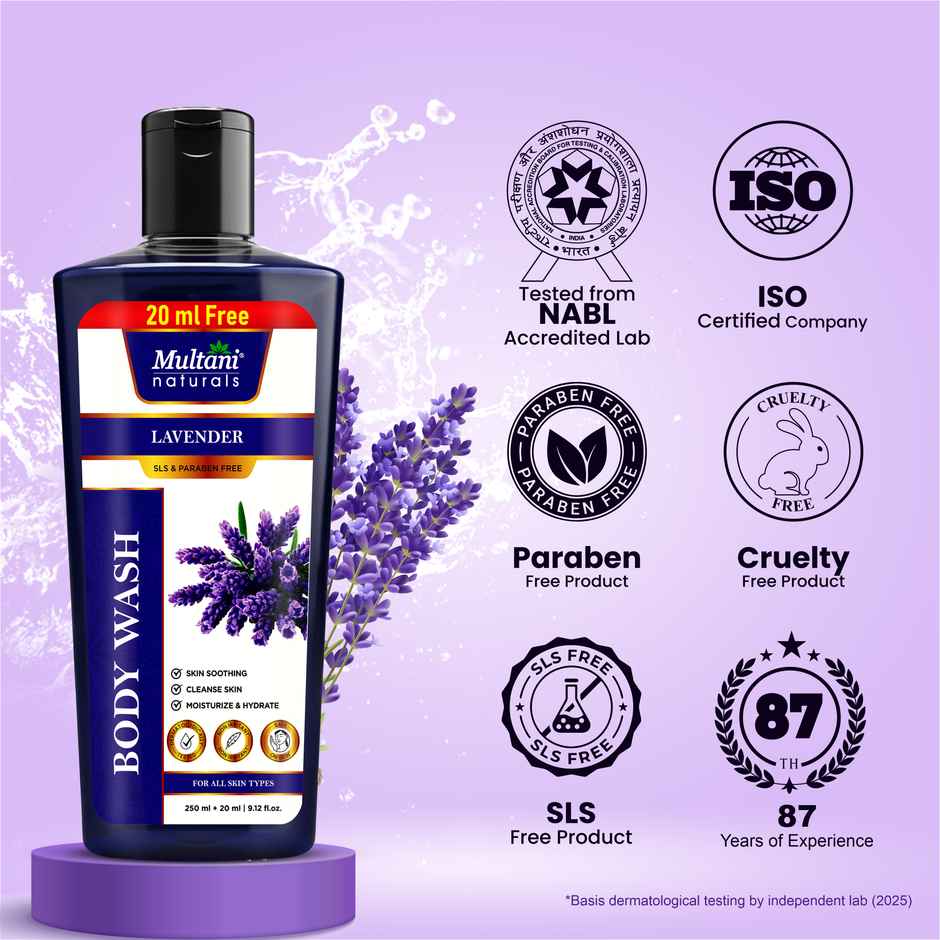 Multani Naturals Lavender Body Wash | Helps Cleanse and Hydrates Skin