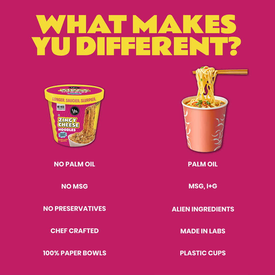 Yu Zingy Cheese Instant Cup Noodles