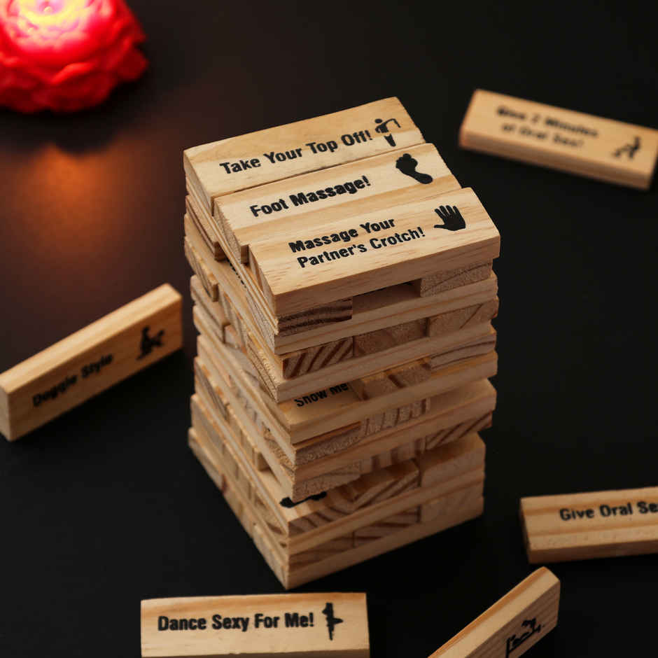 Truth or Dare Couple Jenga Set | Happy Mail