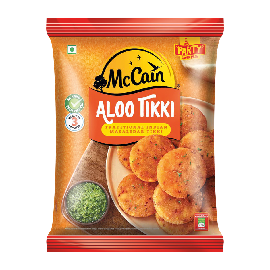 McCain Aloo Tikki | Frozen Ready To Cook Potato Snack