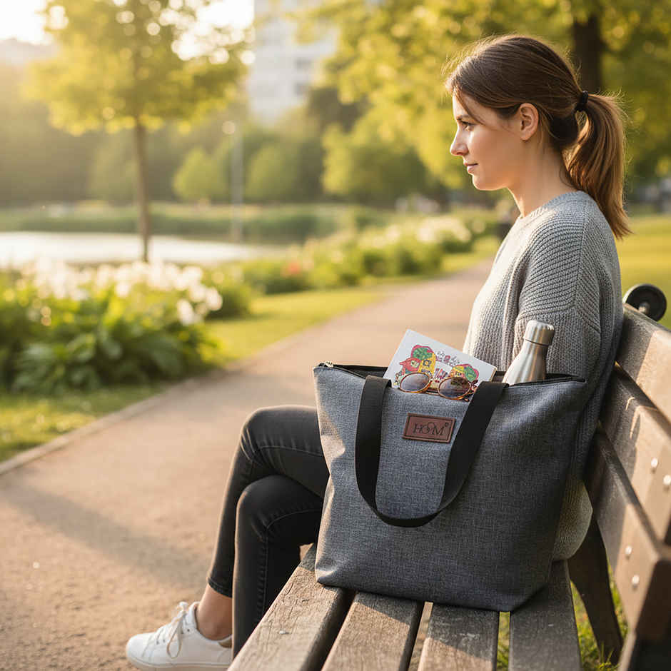 HOOM Lunch Bag with Met-PET Aluminium Insulation | Keeps Food Fresh & Warm Longer