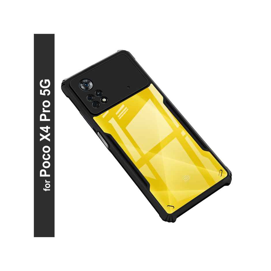 Zapcase Back Cover for Poco X4 Pro 5G | Matte-Black