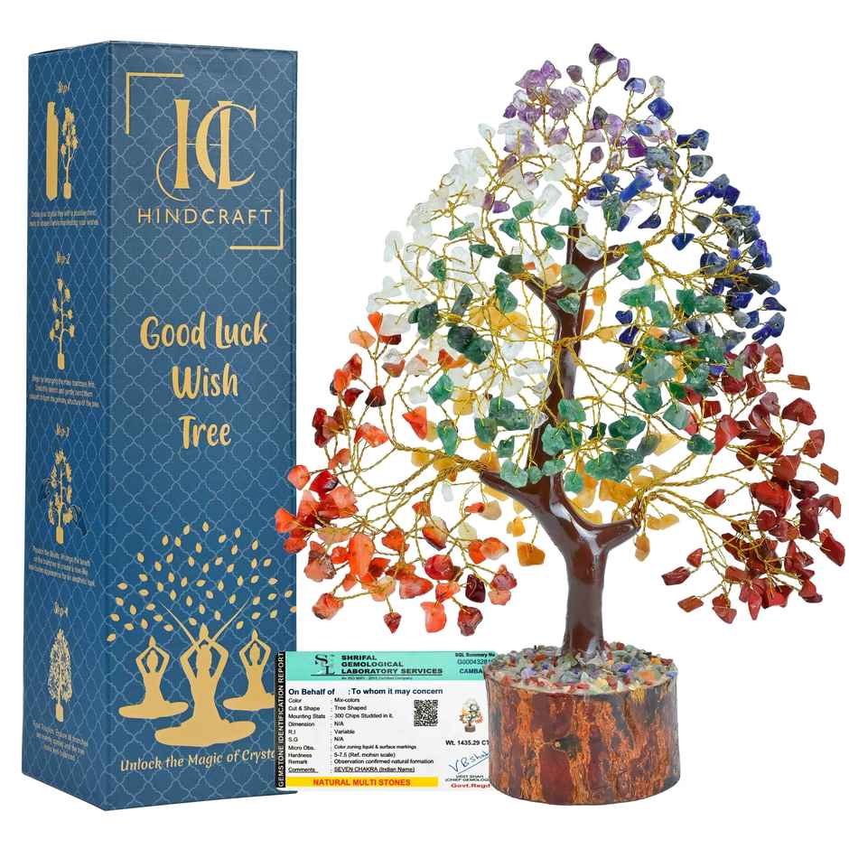 HINDCRAFT Seven Chakra Tree of Life Spiritual Energy Gift