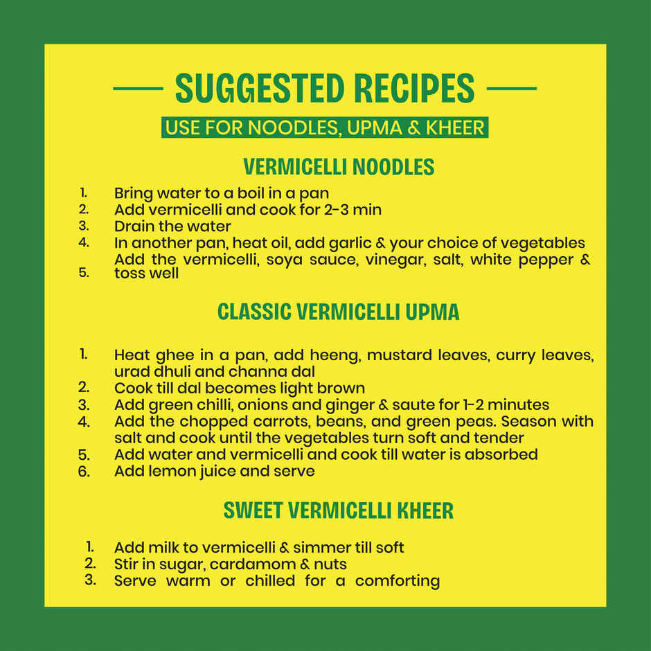 Yu Foods Whole Wheat Roasted Vermicelli