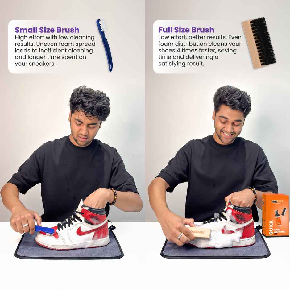 Sneakare Quick Shoe Cleaning Kit with Microfiber Towel