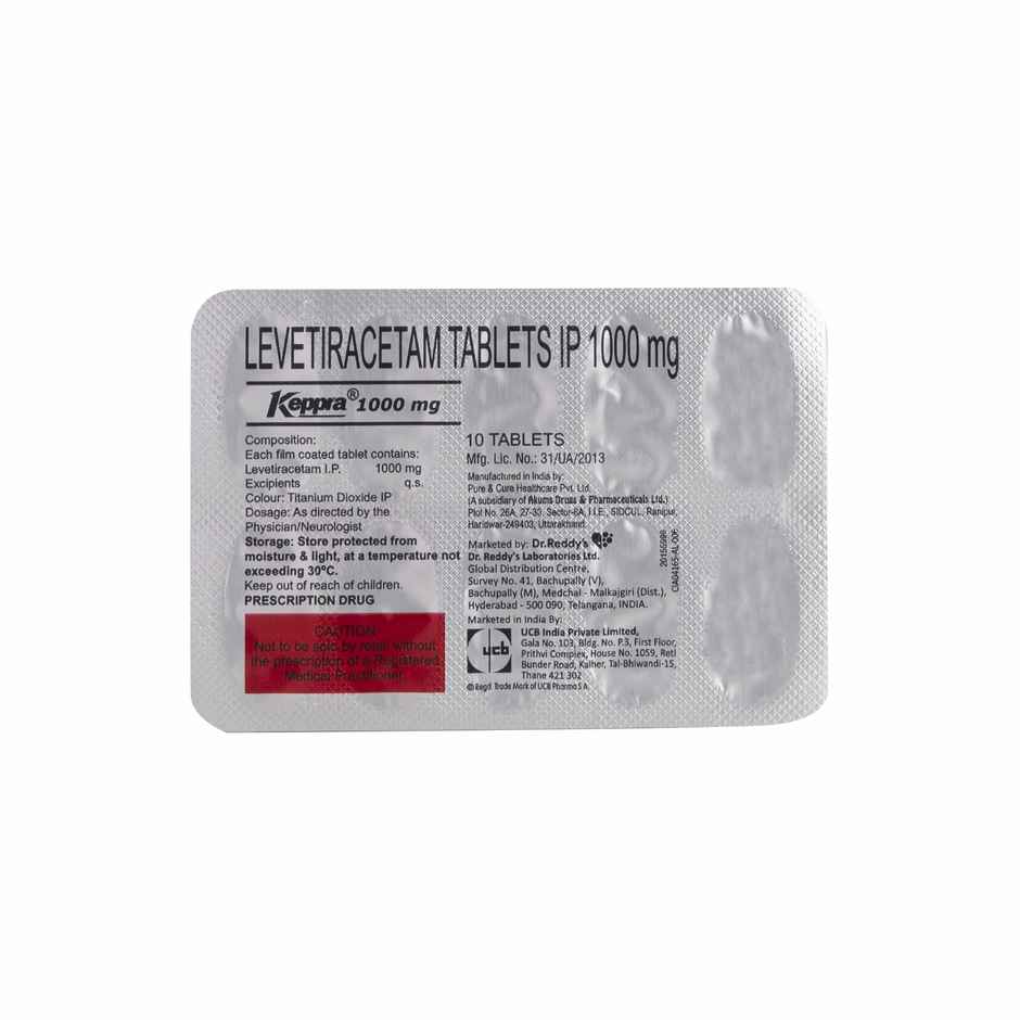 Keppra 1000mg Tablet