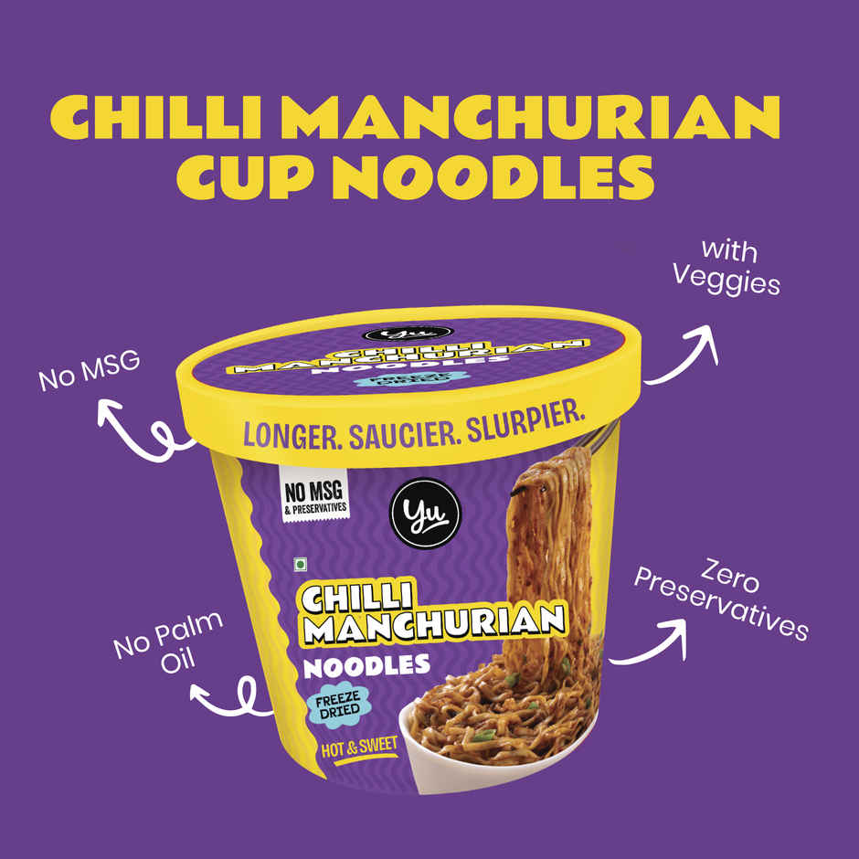 Yu Chilli Manchurian Instant Cup Noodles Combo