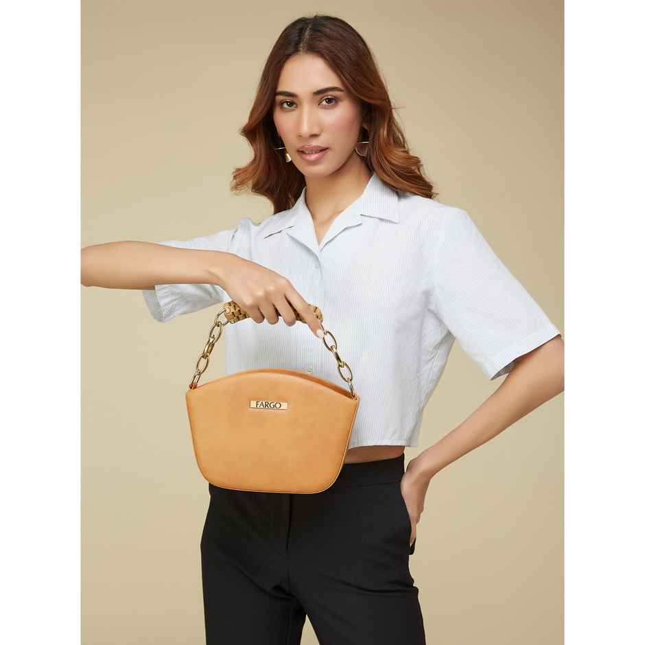 Fargo Womens Trendy Yellow Sling Bag | FGO-764