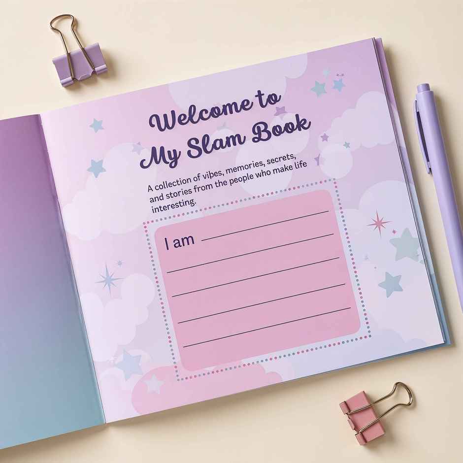 Slam Book - Genz Pastel Cloud Design | Oye Happy