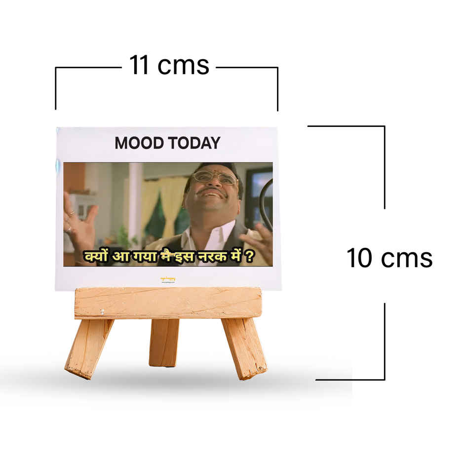 This Is Fine Meme Print Easel Stand | Oye Happy