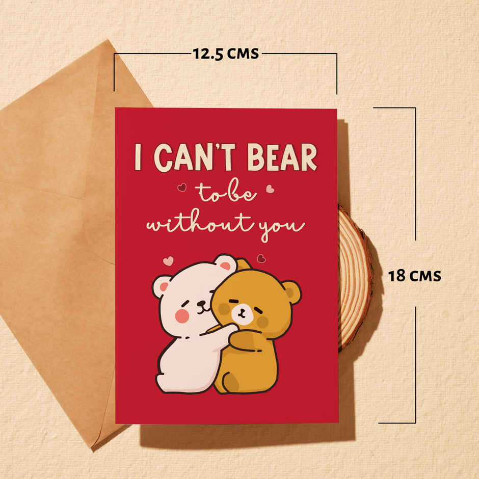 Sweet Teddy Bears Valentine Card