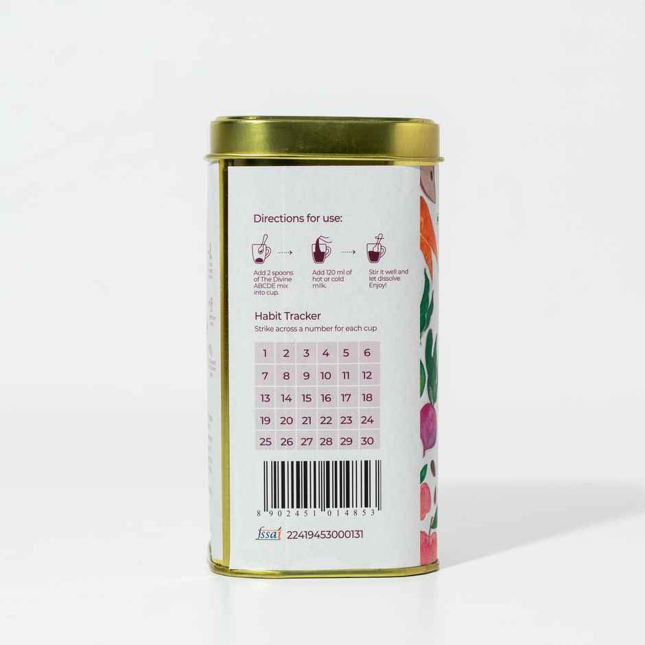 The Divine Foods Natural Milk Mix with Apple, Beetroot and Carrot Drink Mix