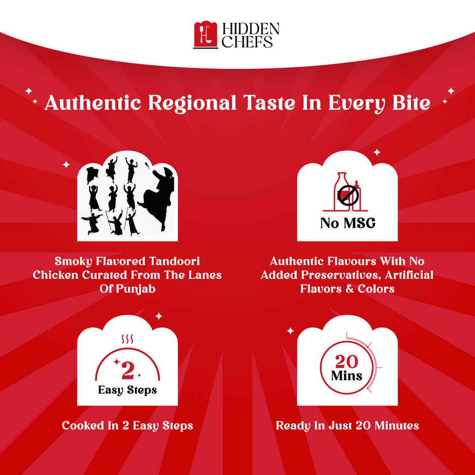 Hidden Chefs Tandoori Chicken Masala Kit | Recipe Kit