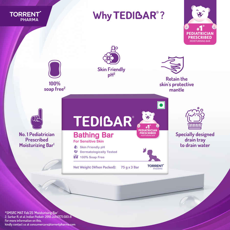 Tedibar Bathing Bar For Babies Sensitive Skin Pack