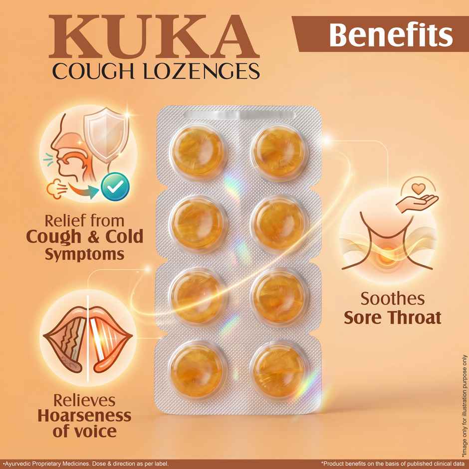 Multani Kuka Cough Tablets | Tulsi Ginger | For Sore & Irritating Cough