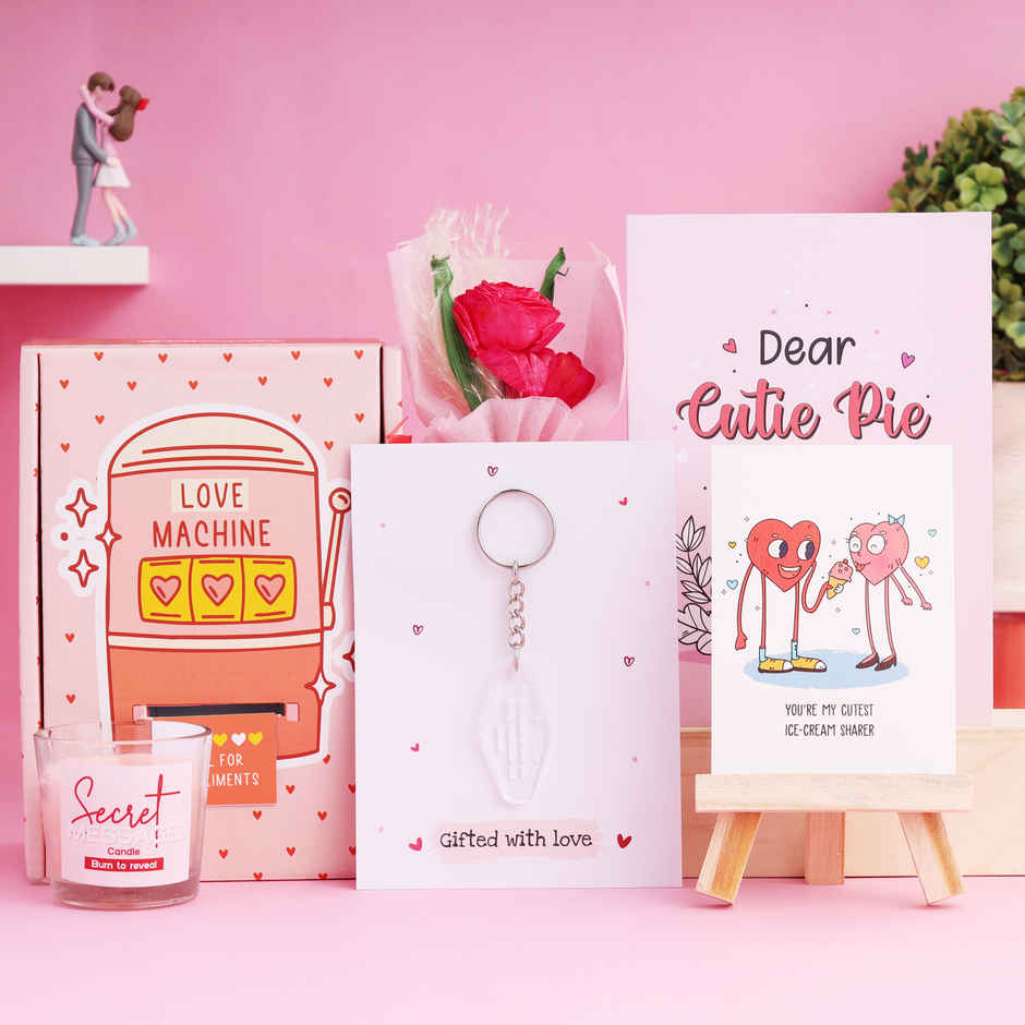 Pull for Compliments Hamper - Interactive Slot Machine Box with 5 Heartfelt Gifts | Oye Happy