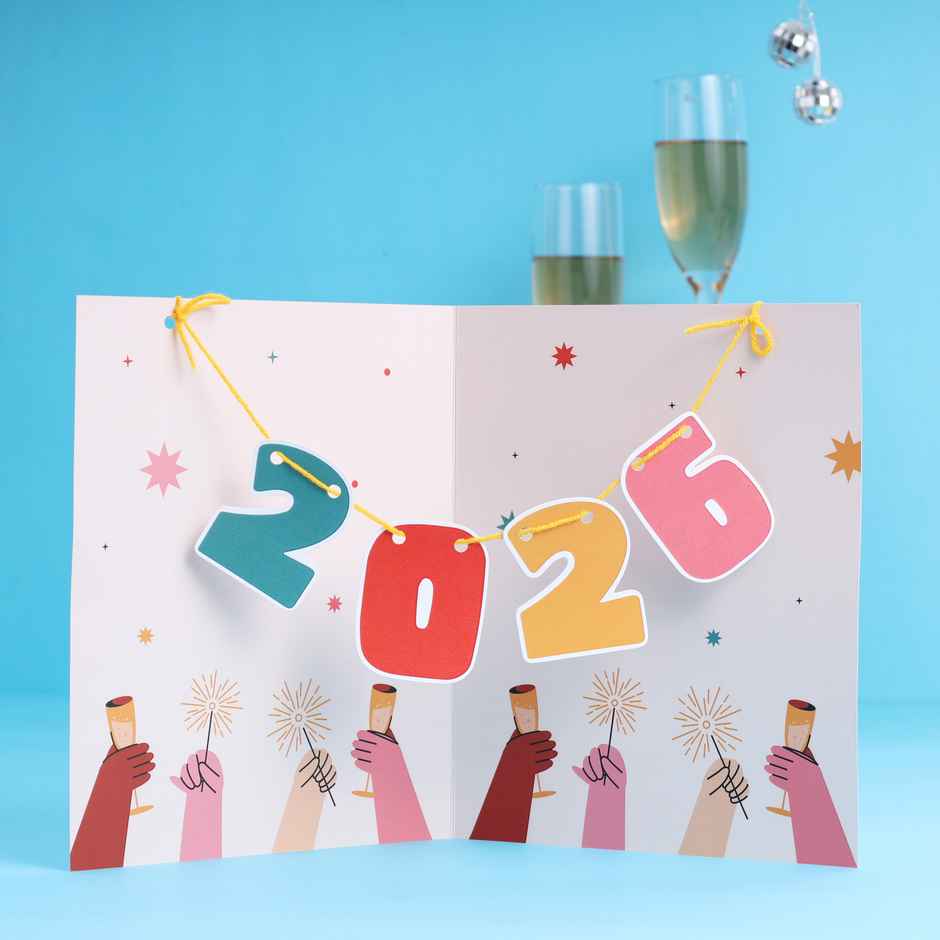 2026 Bunter Celebration Card - Surprise New Year Greetings | Happy Mail