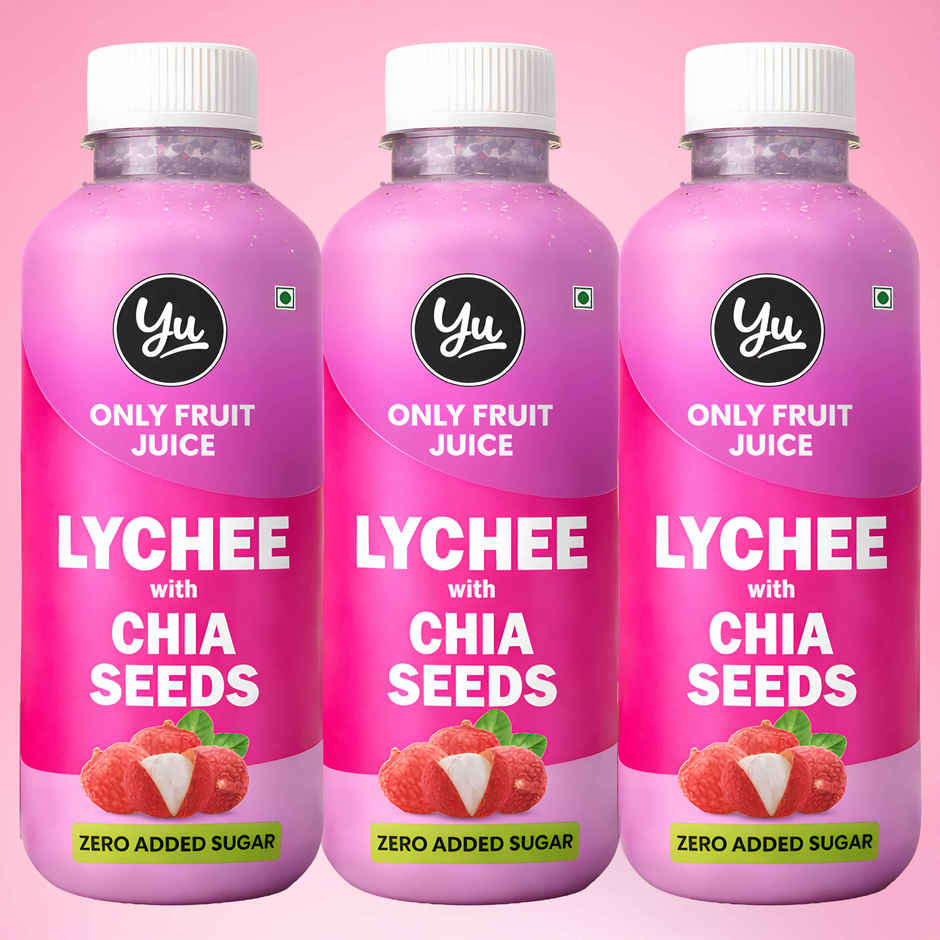 Yu Lychee With Chia Seeds | Only Fruit Juice