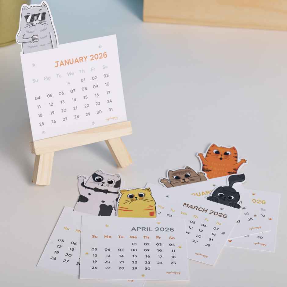 Adorable Cat Calendar 2026 for Cat Lovers | New Year Gifts