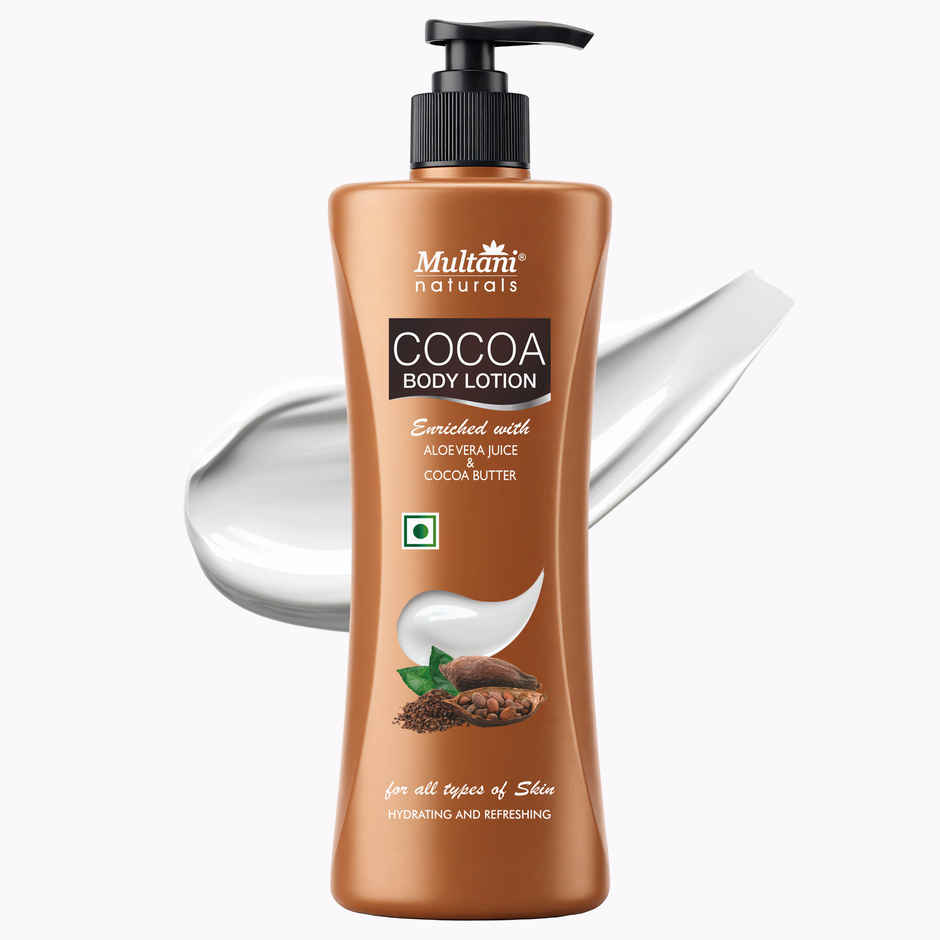 Multani Naturals Cocoa Body Lotion | Non Sticky Lightweight Formula | Moisture & Protect