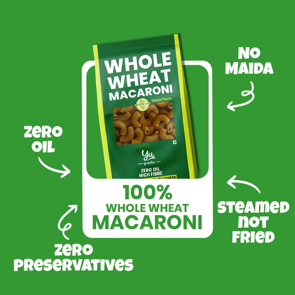 Yu 100% Whole Wheat Elbow Macaroni Pasta