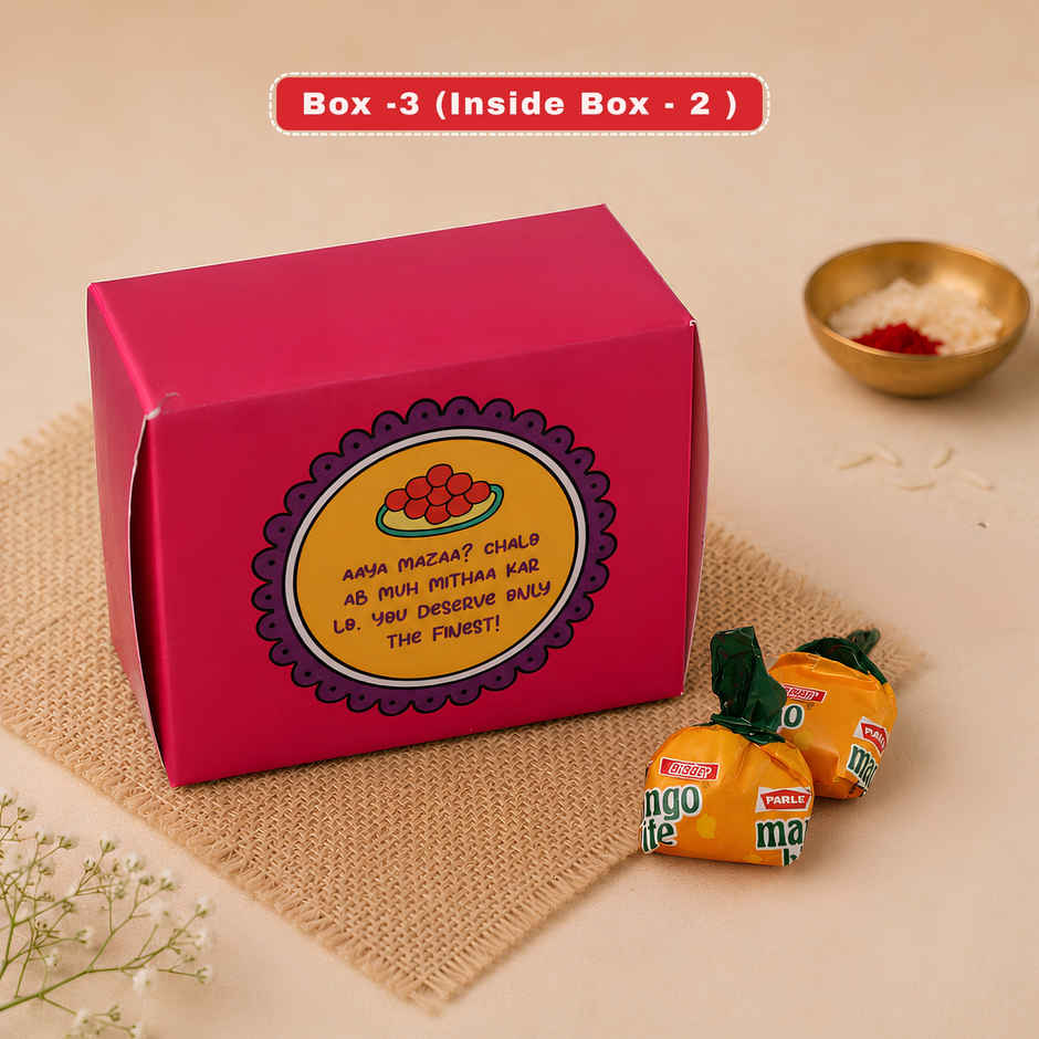 Box in a Box in a Box Prank Gift - Funny Rakhi Gift for Sister | Oye Happy
