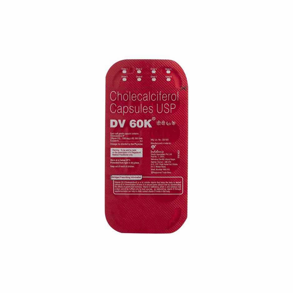 DV 60K  Vitamin D3 Capsule
