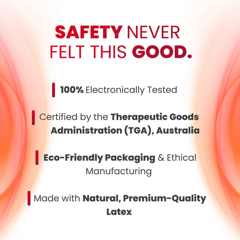 Tempt Wellness Ultra Thin Condoms | Premium Natural Rubber Latex | Extra Sensitivity