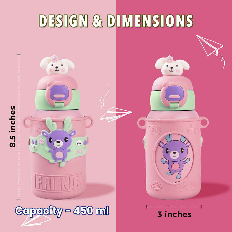 Birch & Co. Kids Water Bottle | Pink