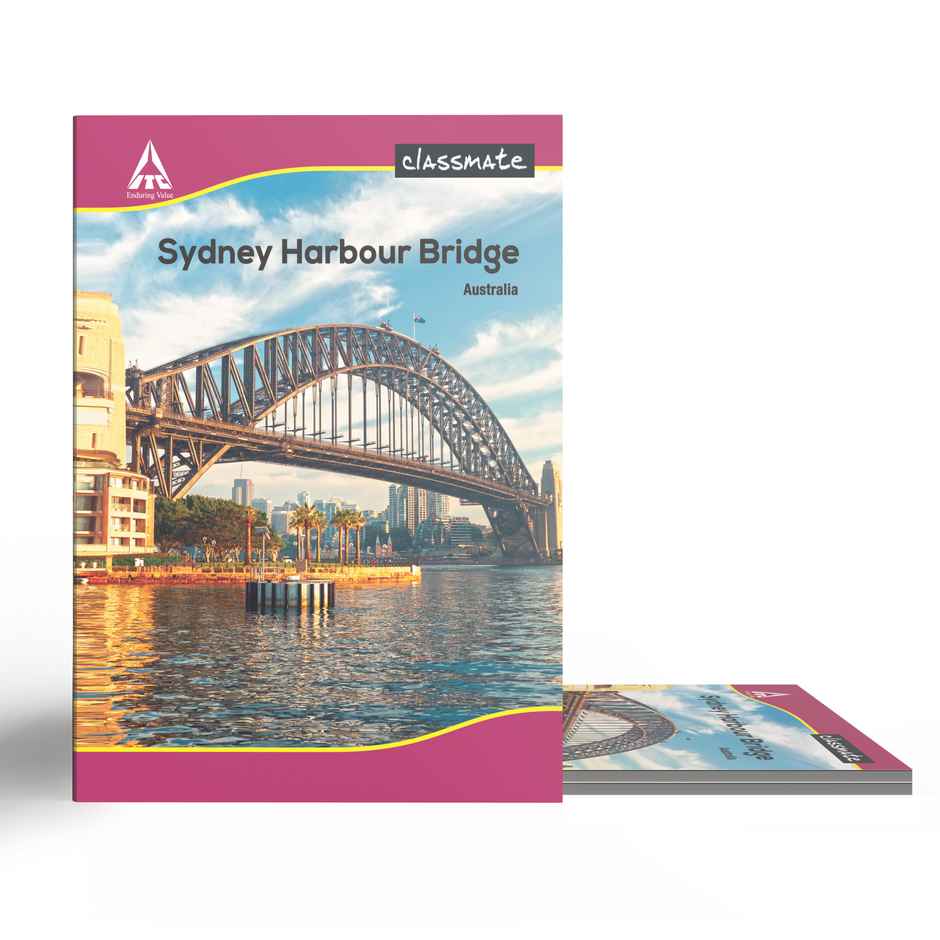 Classmate Unruled Notebook (240 Pages, 29.7 x 21 cm, Assorted Designs)