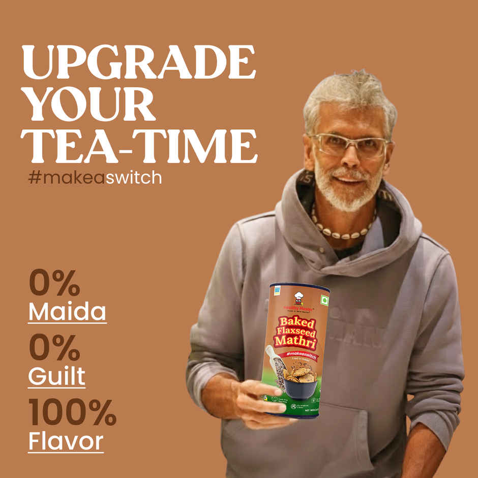 Healthy Master Baked Wheat Mathri (Flax seed)